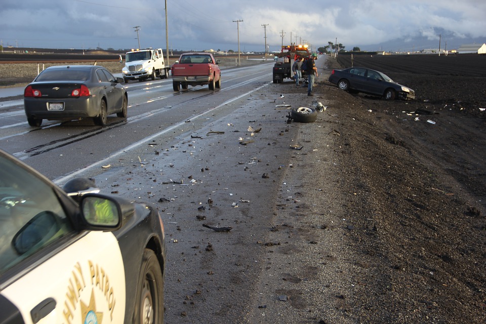 car accident scene